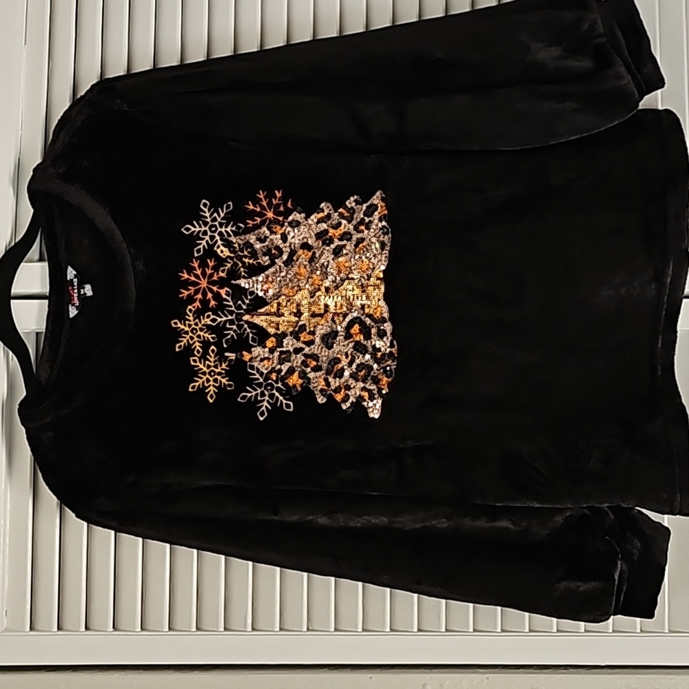 Christmas Velour top